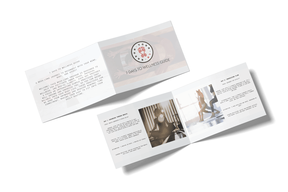 Find Balance in 7 Days wellness guide from Radha Yoga LA